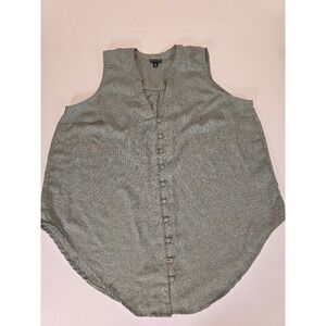 Torrid‎ Women's Green Sleeveless Button-Down Tunic Top Size 0